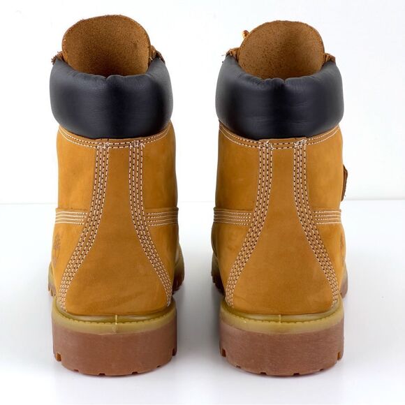 Men’s Timberland 6” Inch CLASSIC Premium BOOTS 10061 Wheat Nubuck NEW Size 8 - Picture 10 of 15